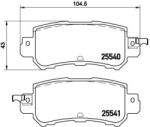 BREMBO set placute frana, frana disc BREMBO P 49 047 - automobilus