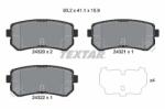 TEXTAR set placute frana, frana disc TEXTAR Q+ 2432001 (2432001)