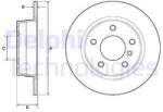 DELPHI Disc frana DELPHI BG2624 (BG2624) - automobilus