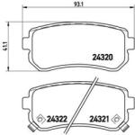 BREMBO set placute frana, frana disc BREMBO P 30 025 - automobilus