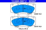 ATE set placute frana, frana disc ATE 13.0460-5667.2 (13.0460-5667.2)