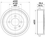 TEXTAR Tambur frana TEXTAR 94022800 (94022800) - automobilus