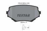 TEXTAR set placute frana, frana disc TEXTAR 2331401 (2331401)