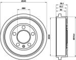TEXTAR Tambur frana TEXTAR 94023800 (94023800) - automobilus