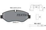 TEXTAR set placute frana, frana disc TEXTAR Q+ 2922901 (2922901)