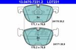 ATE set placute frana, frana disc ATE Ceramic 13.0470-7231.2 (13.0470-7231.2)