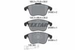 TEXTAR set placute frana, frana disc TEXTAR Q+ 2433301 (2433301)