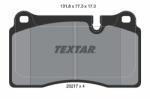 TEXTAR set placute frana, frana disc TEXTAR Q+ 2021701 (2021701)