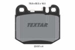 TEXTAR set placute frana, frana disc TEXTAR Q+ 2315702 (2315702)