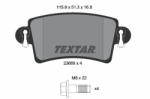 TEXTAR set placute frana, frana disc TEXTAR 2366901 (2366901)