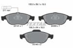 TEXTAR set placute frana, frana disc TEXTAR Q+ 2314101 (2314101)