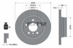 TEXTAR Disc frana TEXTAR PRO 92257203 (92257203)