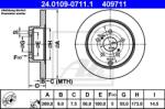 ATE Disc frana ATE 24.0109-0711.1 (24.0109-0711.1)