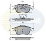 COMLINE set placute frana, frana disc COMLINE CBP01725 - automobilus