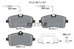 TEXTAR set placute frana, frana disc TEXTAR Q+ 2417501 (2417501)