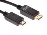 VCOM Displayport v1.2 - aktív HDMI 2.0 kábel 1.8m Fekete (CG609)