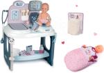 Smoby Set masă medicală Baby Care Center Smoby cu scutece și pijama (SM240300-3)