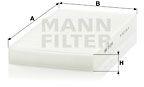 Mann-filter Filtru, aer habitaclu MANN-FILTER CU 2956 (CU 2956)