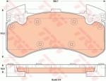 TRW set placute frana, frana disc TRW GDB1911 (GDB1911) - automobilus