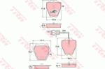 TRW set placute frana, frana disc TRW COTEC GDB1371 (GDB1371)
