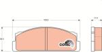 TRW set placute frana, frana disc TRW COTEC GDB106 (GDB106)