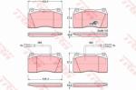 TRW set placute frana, frana disc TRW COTEC GDB1363 (GDB1363)