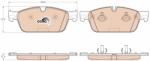 TRW set placute frana, frana disc TRW COTEC GDB1970 (GDB1970)