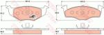 TRW set placute frana, frana disc TRW COTEC GDB1218 (GDB1218)