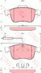 TRW set placute frana, frana disc TRW COTEC GDB1647 (GDB1647)