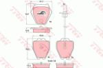 TRW set placute frana, frana disc TRW COTEC GDB1381 (GDB1381)