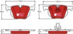 TRW set placute frana, frana disc TRW DTEC COTEC GDB1727DTE (GDB1727DTE)