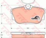 TRW set placute frana, frana disc TRW COTEC GDB1325 (GDB1325)