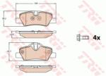 TRW set placute frana, frana disc TRW GDB2088 - automobilus
