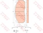 TRW set placute frana, frana disc TRW GDB5065 (GDB5065) - automobilus