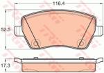 TRW set placute frana, frana disc TRW GDB2017 (GDB2017) - automobilus