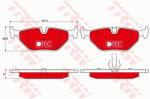 TRW set placute frana, frana disc TRW DTEC COTEC GDB1344DTE (GDB1344DTE)