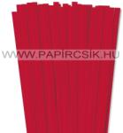  Élénk Piros, 10mm-es quilling papírcsík (50db, 49cm)