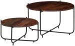 vidaXL Set masă de cafea, 2 piese, lemn masiv de sheesham, 60 x 35 cm (246015) - vidaxl Masa de cafea