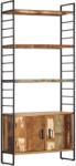 vidaXL Bibliotecă cu 4 niveluri, 80 x 30 x 180 cm, lemn masiv reciclat (284419) Biblioteca