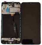  NBA001LCD007715 Samsung Galaxy M10 fekete OEM LCD kijelző érintővel kerettel, előlap (NBA001LCD007715)