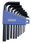 Laser Tools LAS-0952 L-alakú imbuszkulcs készlet, metrikus, 10 részes (LAS-0952) - ilmo