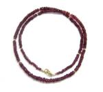  Colier din Rubelit Disc Fatetat - 1, 6-3 x 2-5 mm - Accesorii GF