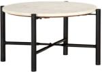 vidaXL Masă de cafea alb 60x60x35 cm piatră naturală aspect marmură (286449) Masa de cafea