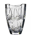 Black Crystal - Ajka Viola * Kristály Hordó váza 23 cm (Smi17267)