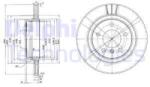 DELPHI Disc frana DELPHI BG3530C (BG3530C) - automobilus
