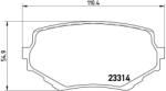 BREMBO set placute frana, frana disc BREMBO PRIME LINE P 79 009 (P 79 009)