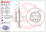 BREMBO Disc frana BREMBO PRIME LINE - UV Coated 09. D113.11 (09.D113.11)