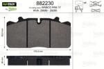 VALEO set placute frana, frana disc VALEO OPTIPACK 882230 (882230)