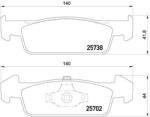 BREMBO set placute frana, frana disc BREMBO P 68 060 - automobilus