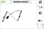 VALEO Mecanism actionare geam VALEO 850596 (850596) - automobilus